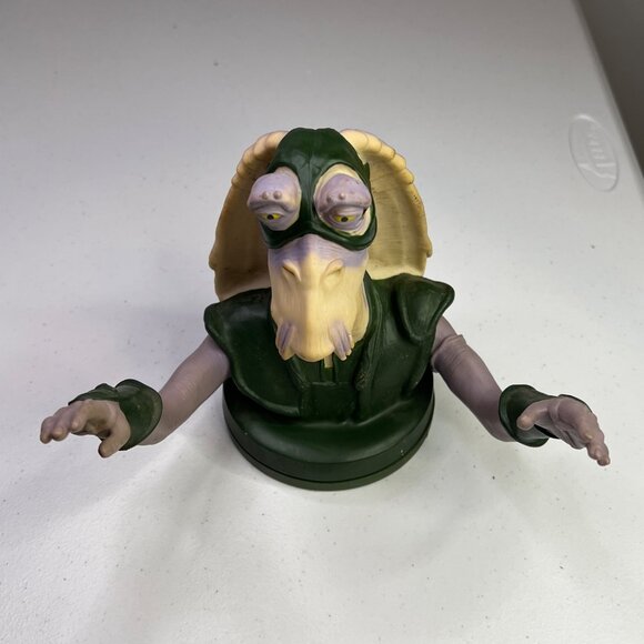 Vintage 1999 Star Wars Captain Tarpals Cup Topper Collectible Figure - Picture 5 of 8